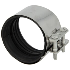 CV connector DN 100, stainless steel for cast pipes