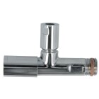 Design angle valve classic-line 1/2&quot; self-sealing, chrome, CF + rosette