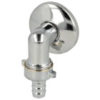 Wall connection elbow 90&deg;, brass, chrome plated, with screw joint