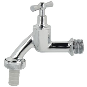 Draw-off tap 1/2" polished chrome with hose screw...