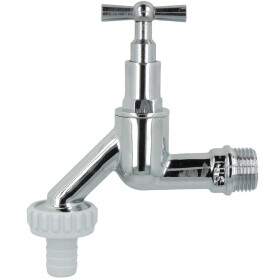 Draw-off tap for square drive 1/2&quot; with hose screw...