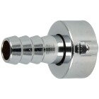 Hose screw connection 1/2&quot;IT x 3/8&quot; chrome-plated brass