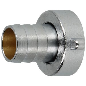 Hose screw connection 1"IT x 3/4" chrome-plated brass