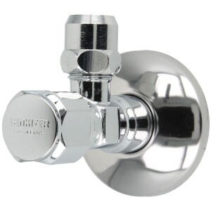 Benkiser angle valve 1/2" chrome-plated with grease chamber spindle