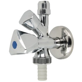 Combination angle valve 3/8&quot; PA-tested with BP +...