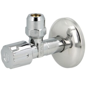 Angle valve 3/8" x 10 mm with rosette self-sealing,...