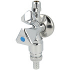 Combination angle-valve, 1/2&quot; polished, PA tested, self-sealing