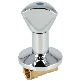 In-wall valve with three-cornered handle 1/2&quot; ITx...