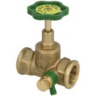 Straight-seat valve 1&frac12;&ldquo; IT with drain and rising stem