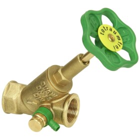 Free-flow valve 1/2&ldquo; IT with drain and rising stem