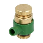Drain valve with O-ring, 1/4&quot; brass, for valves up to 2&quot;
