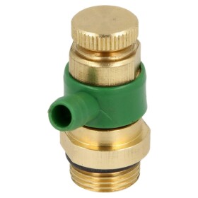Drain valve with O-ring, 3/8" brass, for valves up...