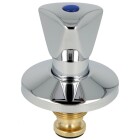 Top for concealed valve, chrome-plated 1/2&quot; - cold/blue handle 4201