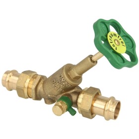 Free flow valve, with drain press connection Viega 15 min