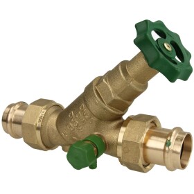 Free-flow valve, with drain press connection Viega 28 mm