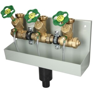 Branch distributor 1" with drain pipe Triple distribution