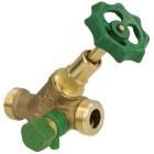 Free-flow valve DN 15, with drain 3/4&quot; ET x 3/4&quot; ET rising stem