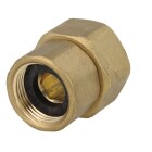 Outlet screw joint for branch valve, 15 mm solder x 1&quot; IT