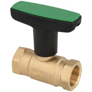 Heimeier ball valve DVGW Globo D 1/2" DN 15, IT x IT, red brass