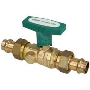 Ball valve DVGW DN 20xViega pressc. 18mm ISO-T-handle, DIN EN-13828, CW 617-M