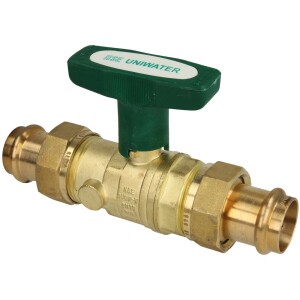 Ball valve DVGW DN25xViega-press c. 28mm ISO-T-handle, DIN EN-13828, CW 617-M