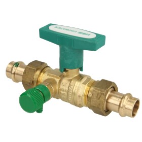 Ball valve DVGW DN 15xViega press c.15mm ISO-T-handle...