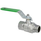 Ball valve - DVGW, 3/4&quot; IT/ET, DN 20, 40bar, steel lever