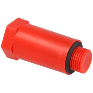 Protection plug 1/2" red made of plastic