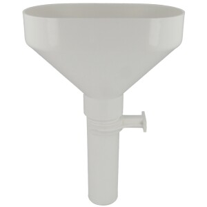 Funnel for leakage water white, for 40 mm pipe