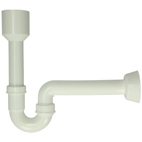 Siphon tube pour urinoir DN 40, plastique blanc