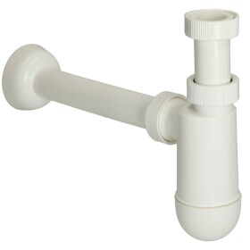 Bottle siphon 1 1/4&quot; NW 32 mm, white