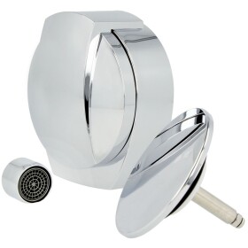 Operating unit chrome cover plate and turning handle