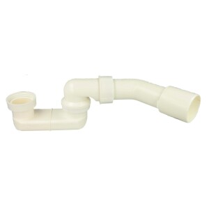 Siphon pour garniture décharge et trop plein baignoire plastique 40/50