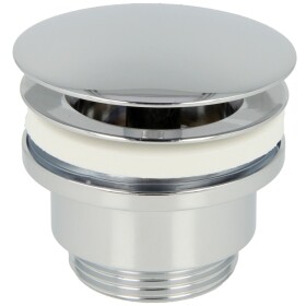 Design drain valve 1 1/4&quot;, chrome Rigid plug