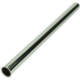 Wall pipe with flanged rim 32 x 500 mm, chrome
