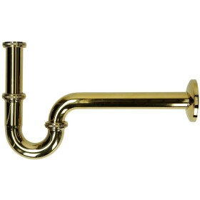 Tube siphon 1 1/4&quot; PLUS, gold-plated 1 1/4&quot; x...