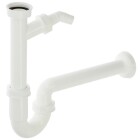Pllastic basin siphon 1&frac14;&quot; DN 32 with device connection white