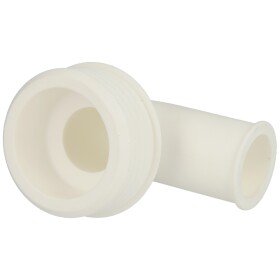 Rubber flush pipe connection white