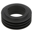 Rubber flush pipe connection black