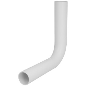 Flush pipe elbow 90&deg; white, 230/230 mm