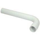 Flush pipe elbow 90&deg; white, 100/300 mm