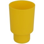 Protection for concealed flush pipe elbow, yellow