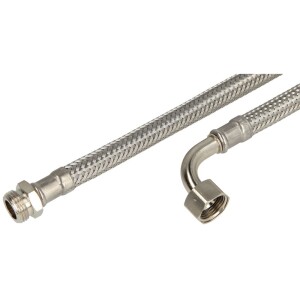990° elbow connecting hose 1,500 mm 3/8" ET x 3/8" nut (bend) (DN 8)