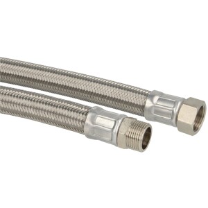 Connection hose 300 mm (DN 19) 3/4" ET x 3/4" nut stainless steel
