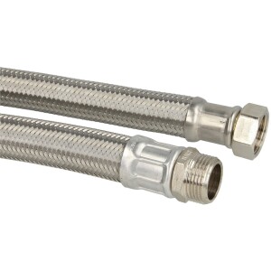 Connection hose 500 mm (DN 25) 1" ET x 1" nut stainless steel