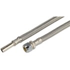 Stainless steel hose DN8 200 mm &Oslash; 10 mm pipe stub x &Oslash; 10 mm CF