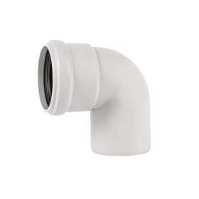 Soundproof drain pipe with 87&deg; bend, DN 75