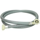 Rubber connection inlet hose 3/8&quot; 2,000 mm, connections 3/4&quot;