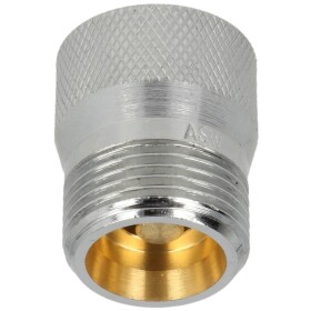 Hose burst protection 3/4&quot; chrome-plated brass