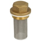 Top for dirt trap, 1 1/4&quot; DN 32, brass, DIN DVGW-approval